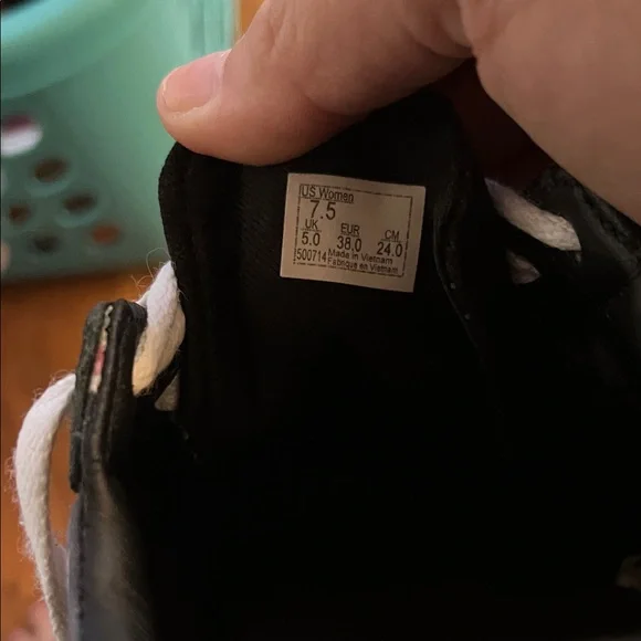 Vans Black and Pink Floral Shoes - Picture 8 of 8